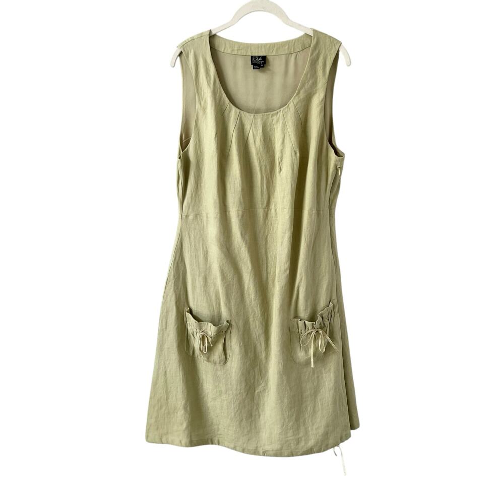 Covelo Linen Dress Green Women's 12